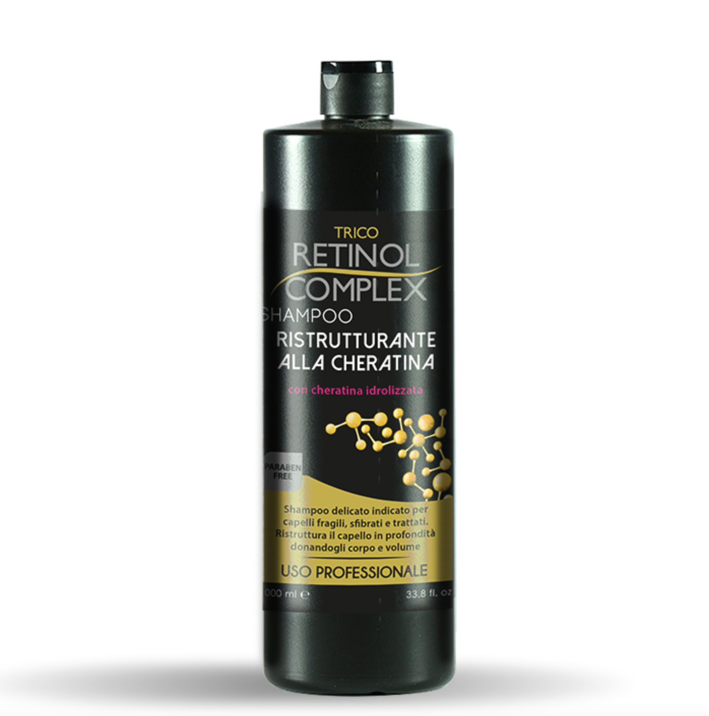 Set of 4 Pieces - Restructuring Keratin Shampoo 800ml - Retinol Complex