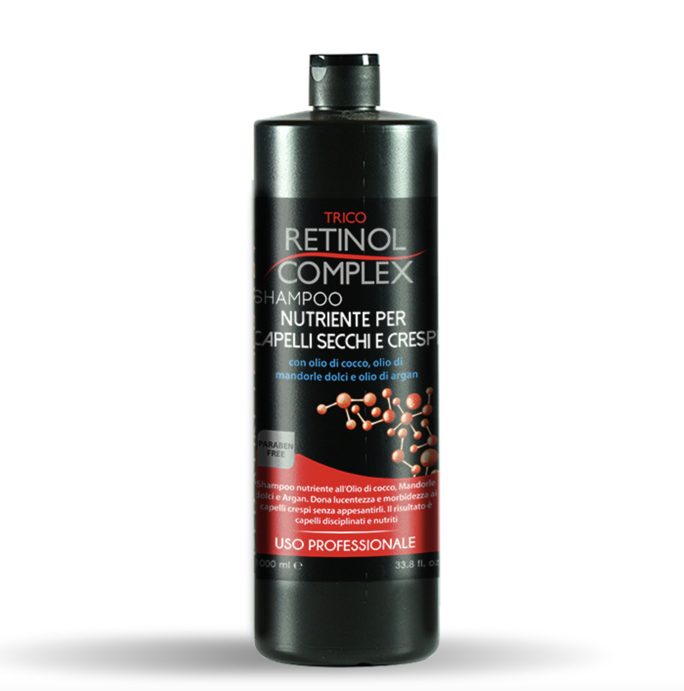 Pack of 4 - Coconut and Argan Shampoo for Dry Hair 800ml - Retinol Complex
