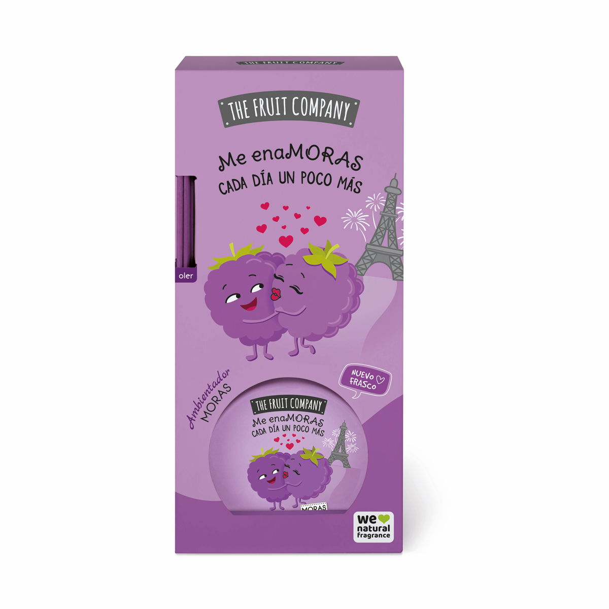 Lot de 6 - Diffuser mikado à la mûre 40ml - The fruit company