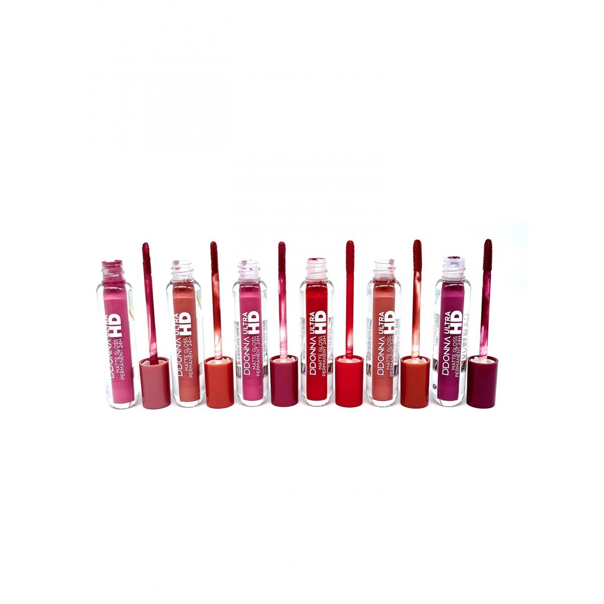 Lot of 24 Pieces - Ultra HD Long Lasting Matte Lip Gloss - 12258B - D'donna