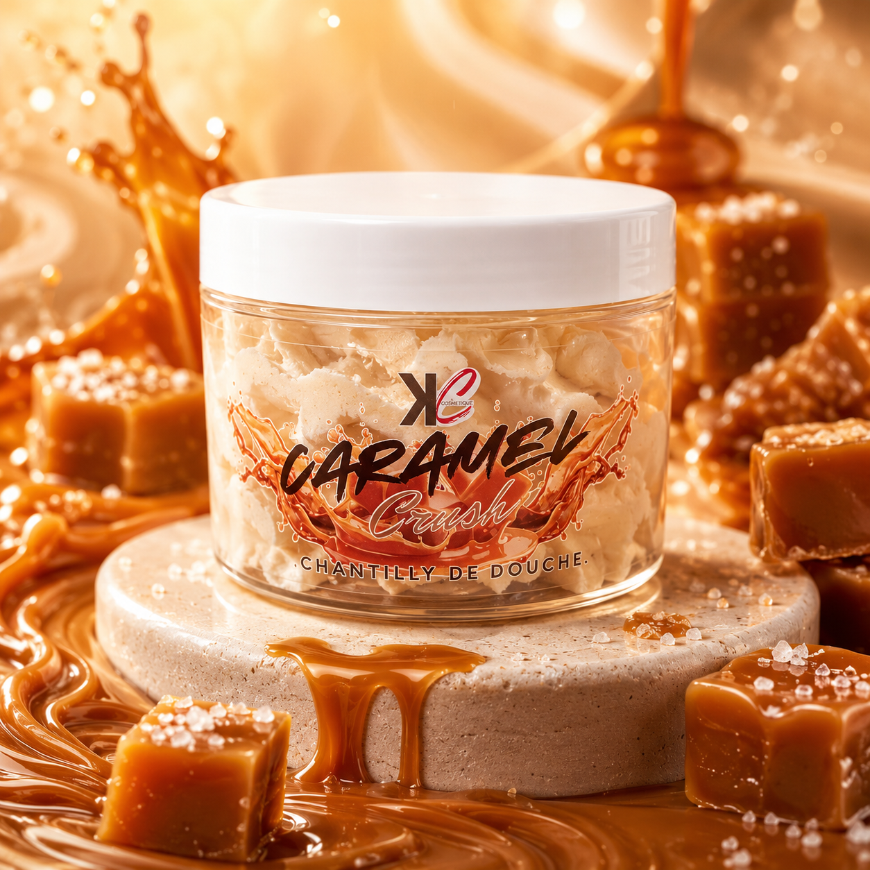 Lot de 6 Pièces - Chantilly de Douche Caramel Crush 100grs - Kcosmetique