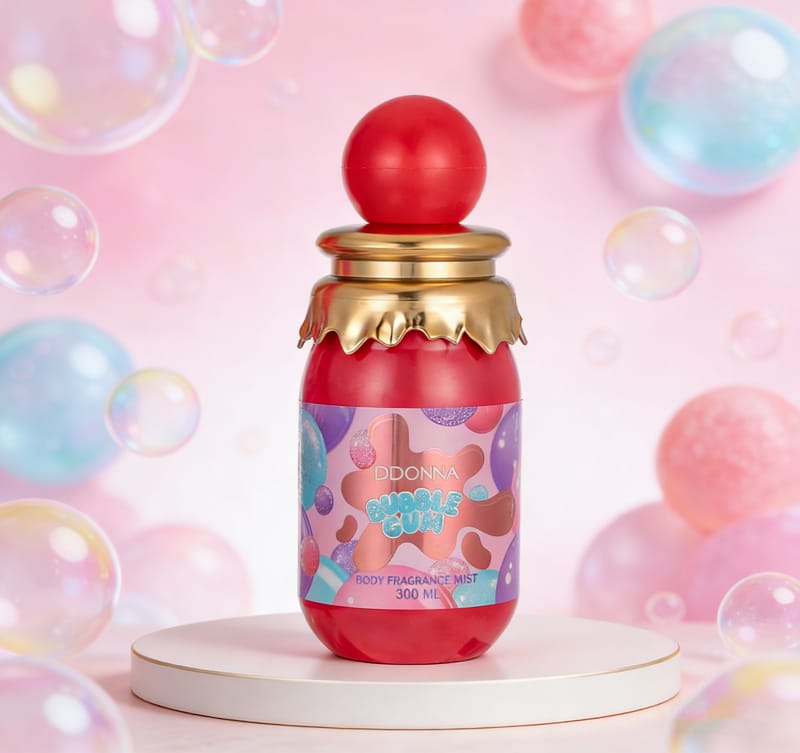 Lot de 6 Pièces - Brume Corps & Cheveux "Bubble Gum " 300ml - D'Donna
