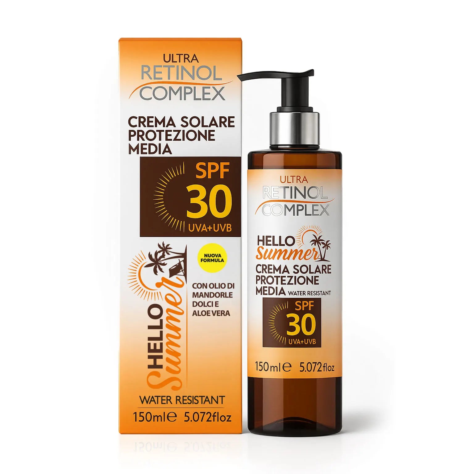 Lot de 6 Pièces - Huile Protectrice SPF 30 "Hello Summer" 150ml - Retinol Complex