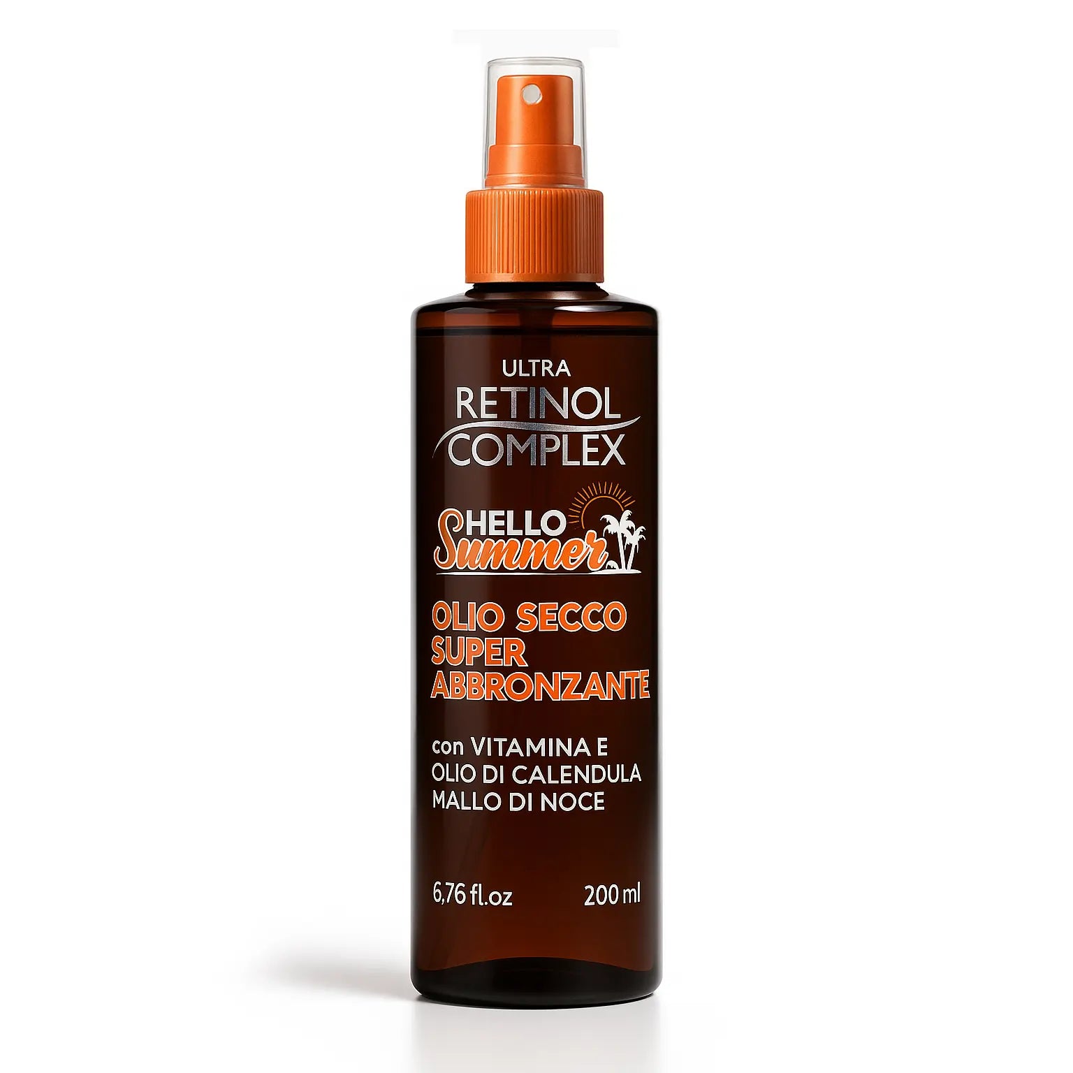Lot de 6 Pièces -Huile Sèche Ultra Bronzante "Hello Summer" 200ml - Retinol Complex