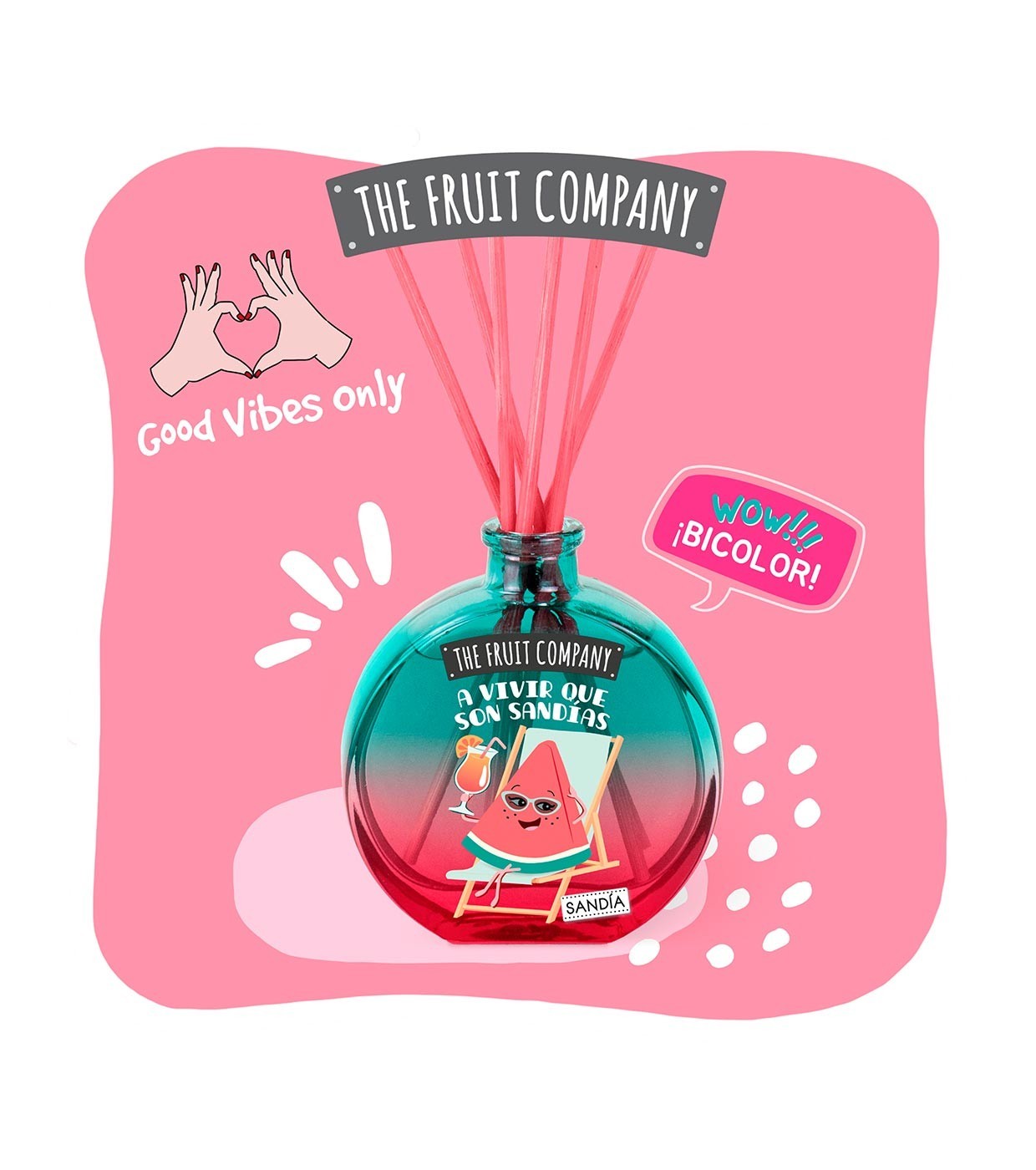 Lot de 6 mikado pastèque 40ML - The fruit company