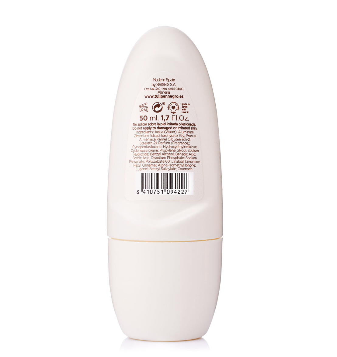 Lot de 6 déodorant roll on coco pure white tulipan negro