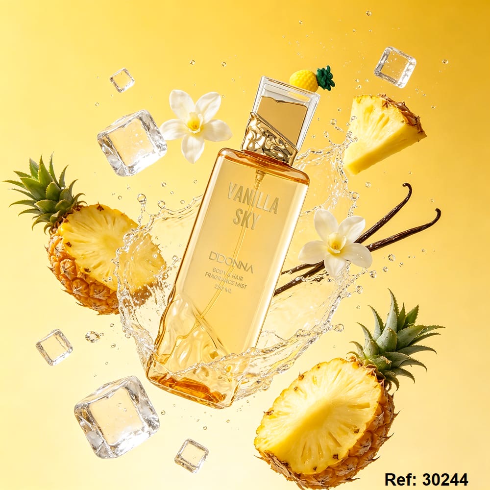 Lot de 6 Pièces - Brume Corps & Cheveux "Vanilla Sky" 250ml - D'Donna