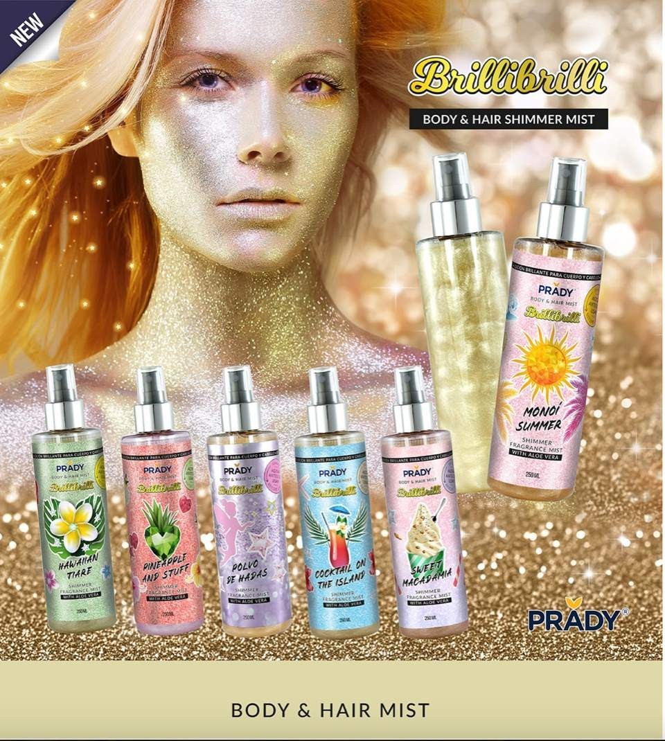 Brume scintillante corps et cheveux cocktail on the island 250ML - Prady