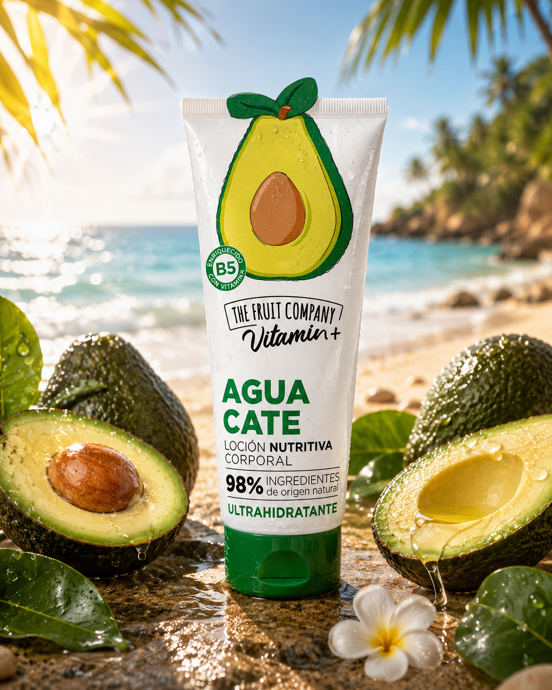 Lot de 12 Pièces - Lait Corporel Ultra Hydratant à l'Avocat 200ml - The Fruit Company