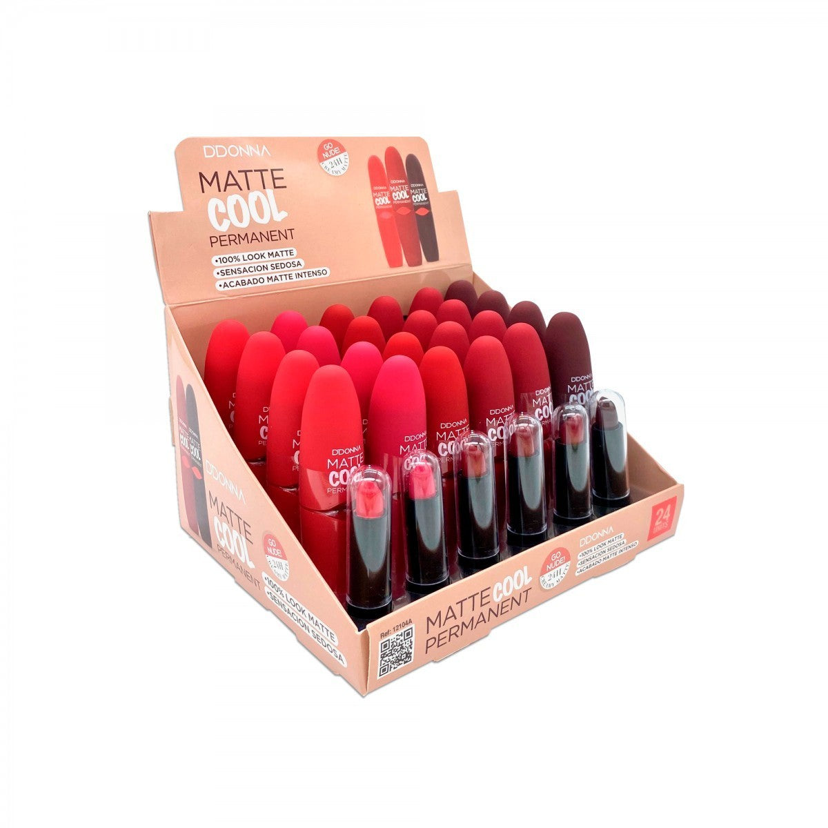 Donna's Cool Matte Permanent Lipstick 12104 a
