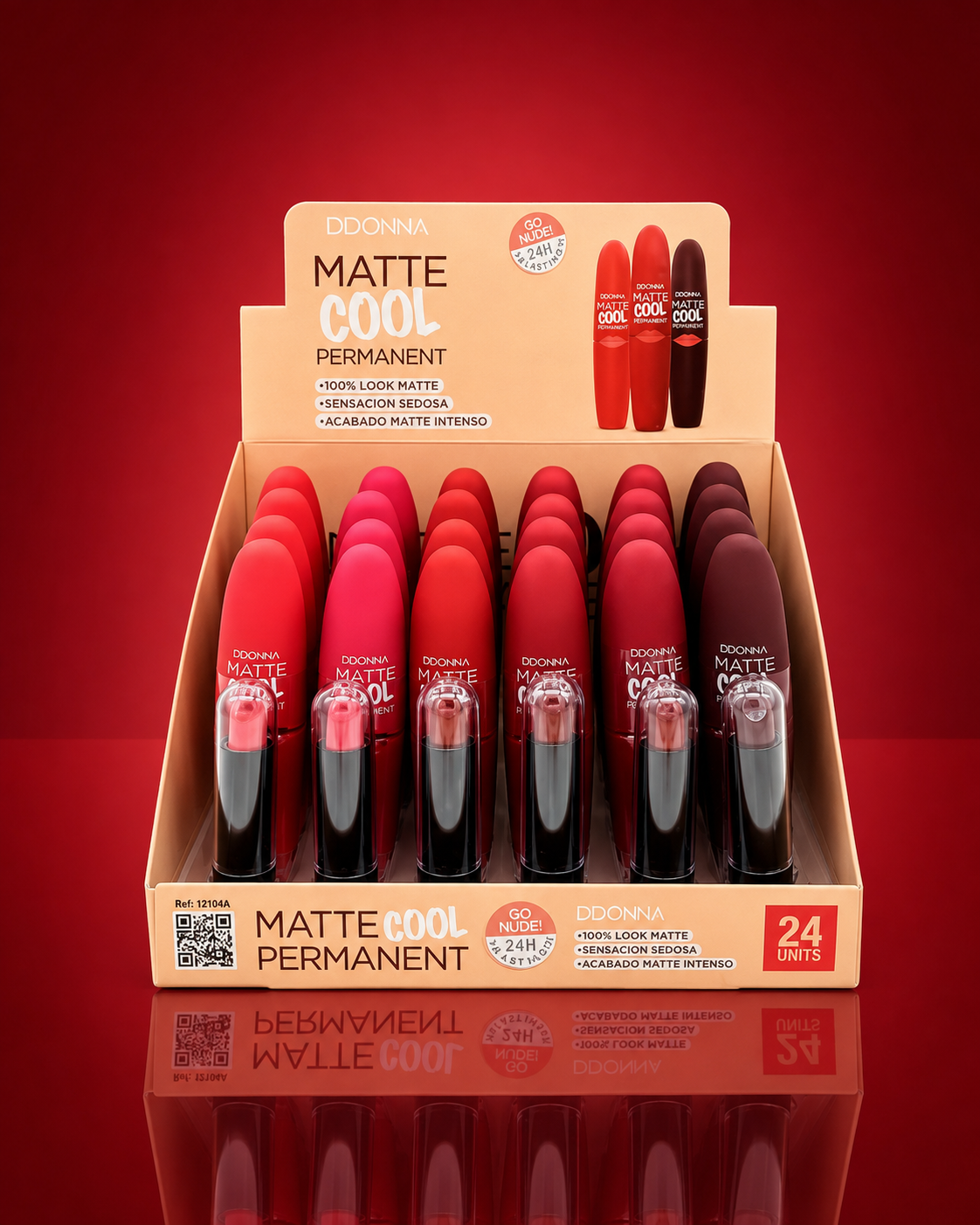 Donna's Cool Matte Permanent Lipstick 12104 a