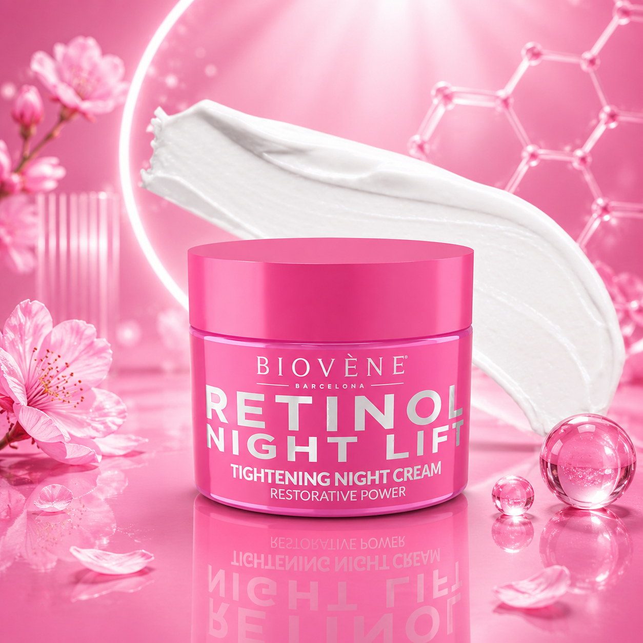 Lot de 6 Pièces - Crème de Nuit Liftante Au Rétinol 50ml - Biovene Barcelona
