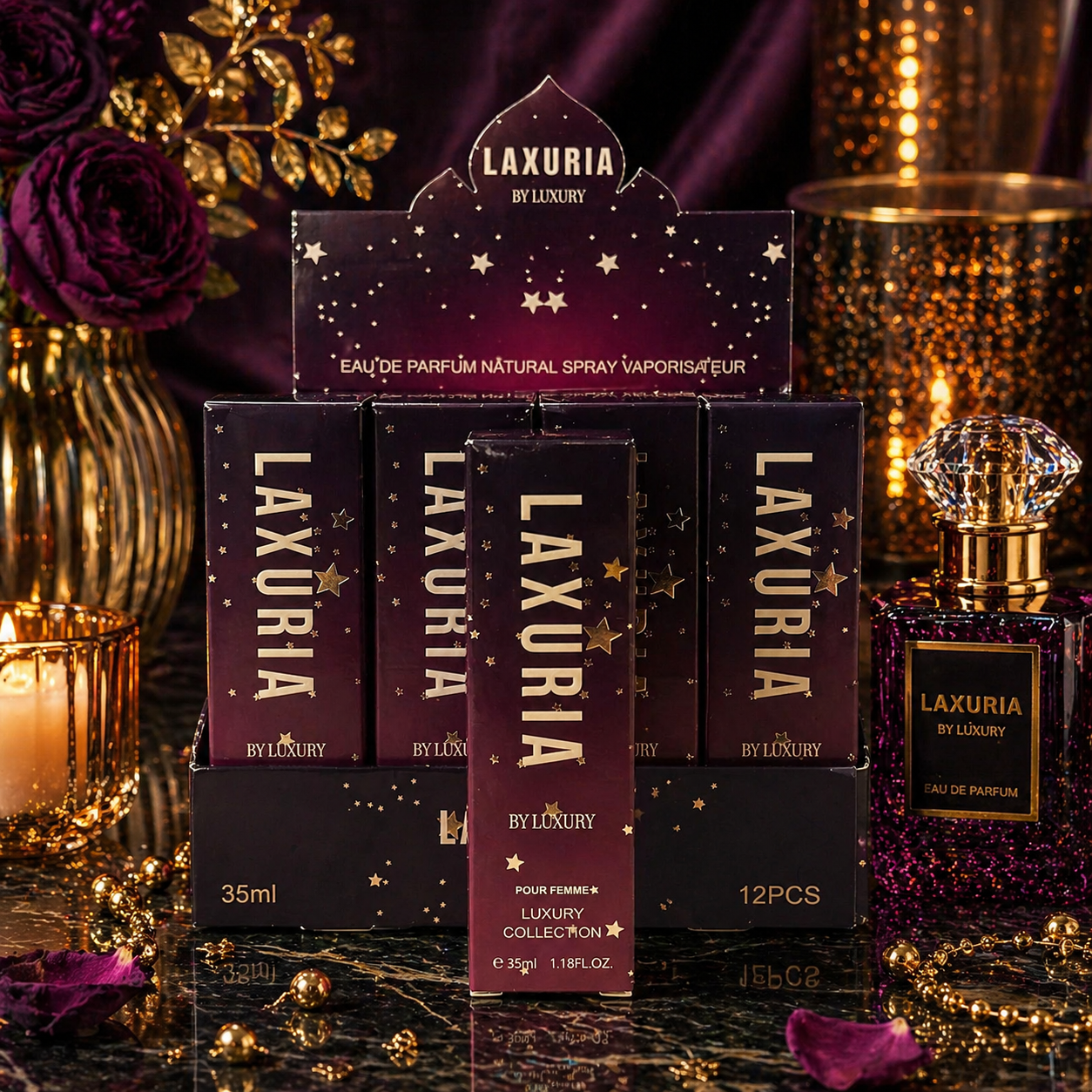 Lot of 12 Pieces - Eau de Parfum for Women 35ml n°15 - Laxuria by Luxury