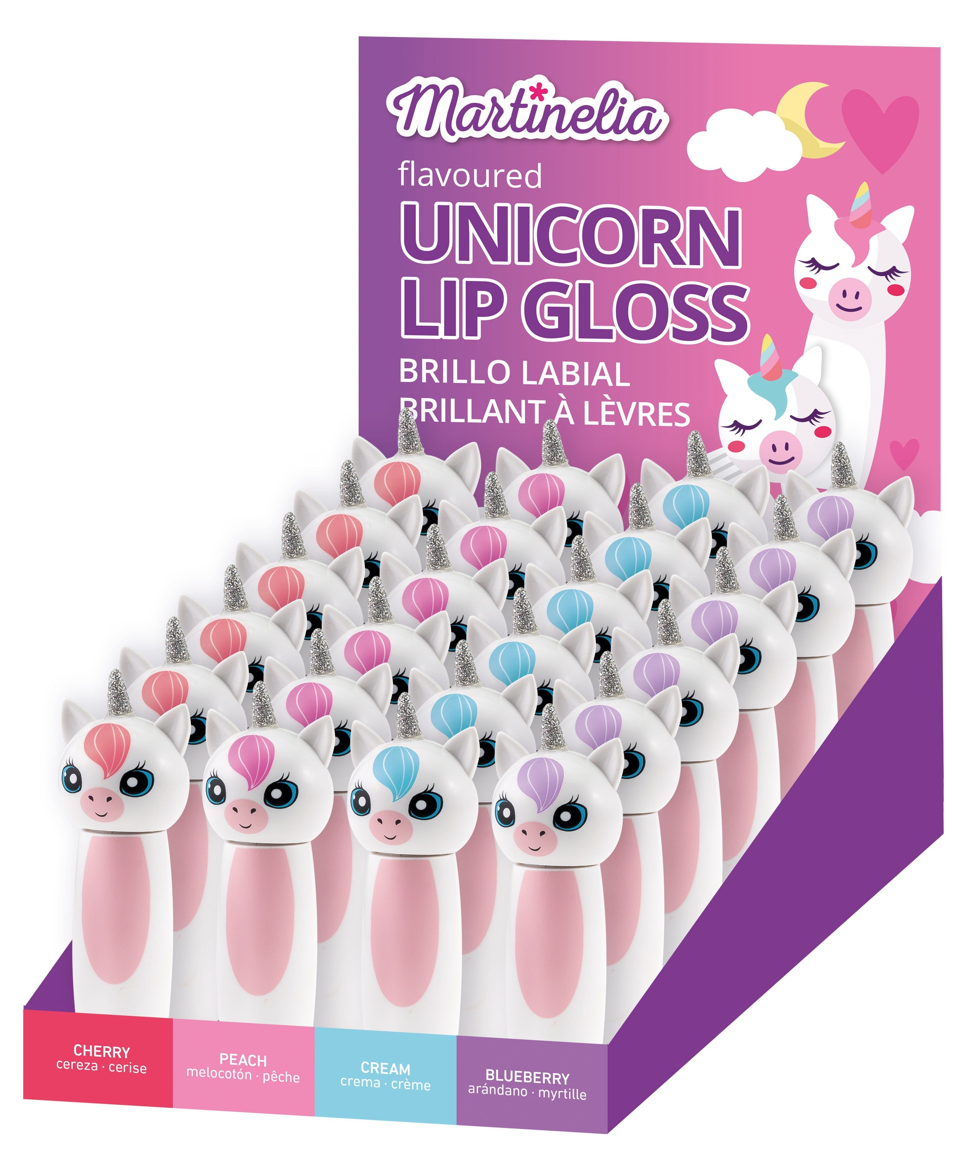 Lot de 24 pieces Gloss unicorn brillant martinela 2150C