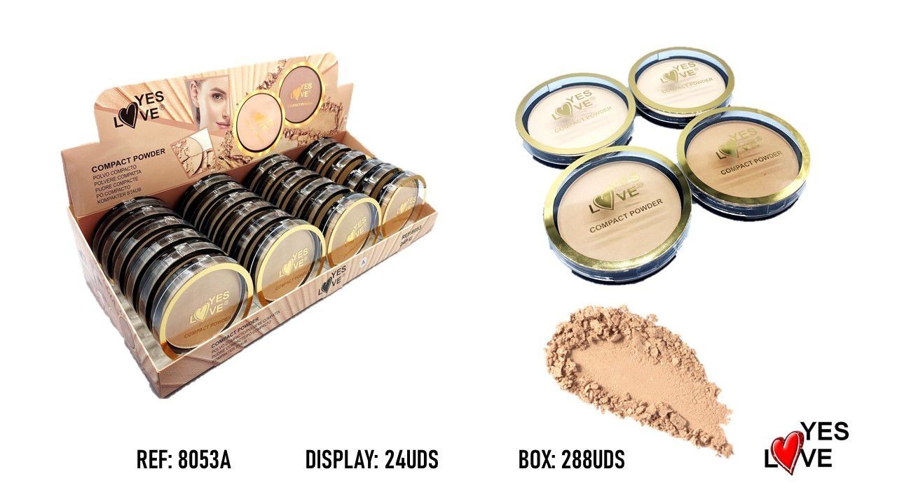 Lot de 24 poudre compact matifiante- Yes love 8053A