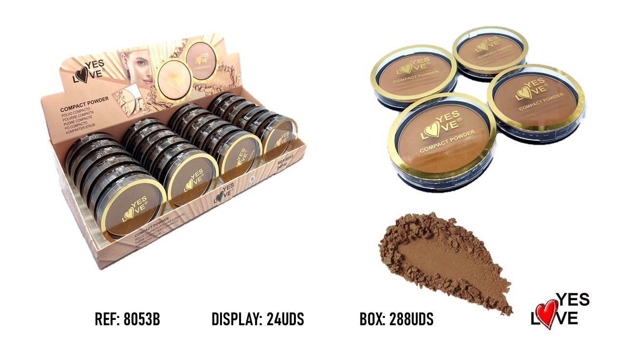 Lot de 24 poudre compact matifiante - Yes love 8053B