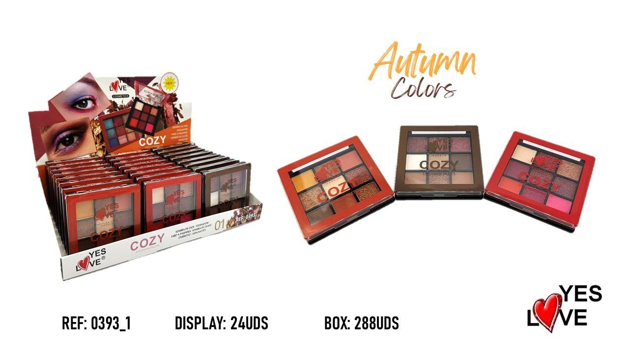 Set of 24 Pieces - Cosy Eyeshadows - 0393/1 - Yes love