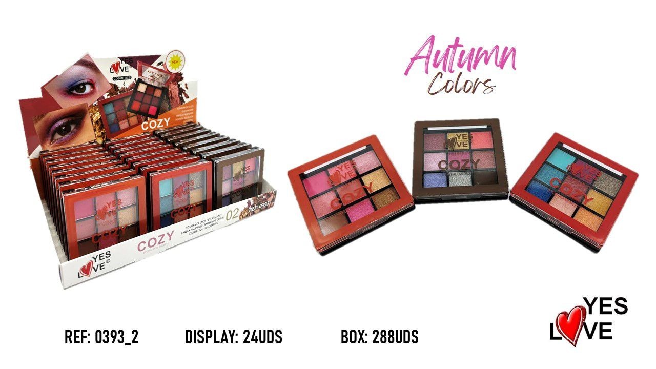 Set of 24 Pieces - Cosy Eyeshadows - 0393/2 - Yes Love
