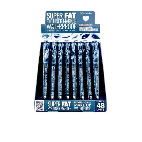 Pack of 48 Pieces - Super Fat Gel Eyeliner Pencil 11230B - D'Donna