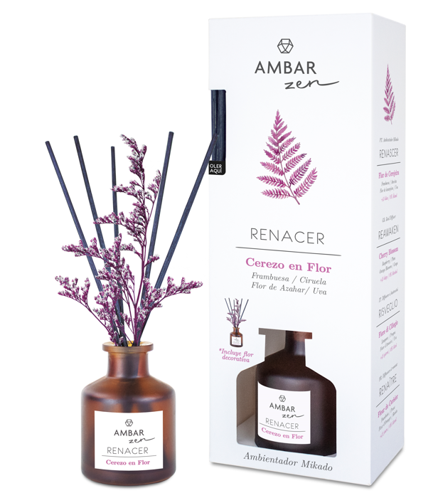 Set of 5 Pieces - Mikado Zen Collection Cherry Blossom 40ml - Ambar