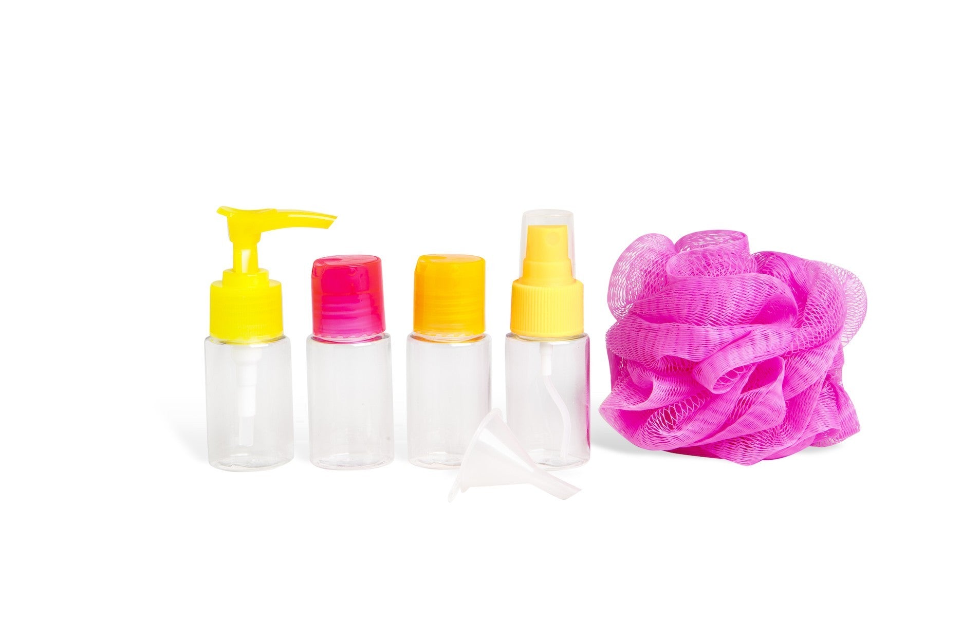 Lot de 6 trousse de voyage idc institute "gamme neon" 90001