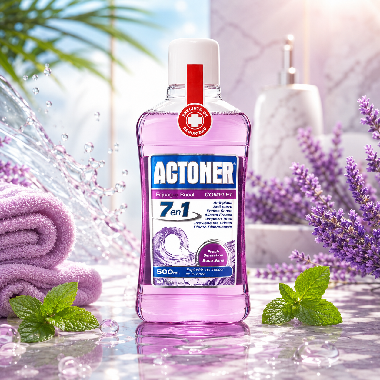 Lot de 7 Pièces - Promo 25%Bain de Bouche 7 en 1 500ml - Tulipan Negro