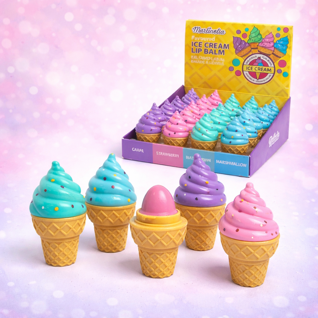 Lot de 24 pièces - Baume a lèvres ice cream - 32046 - Martinelia