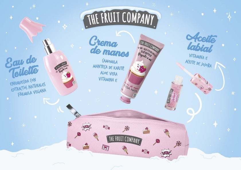 Lot de 3 Pièces - Coffret Noël 4 Pièces Fraise Chantilly - The Fruit Company