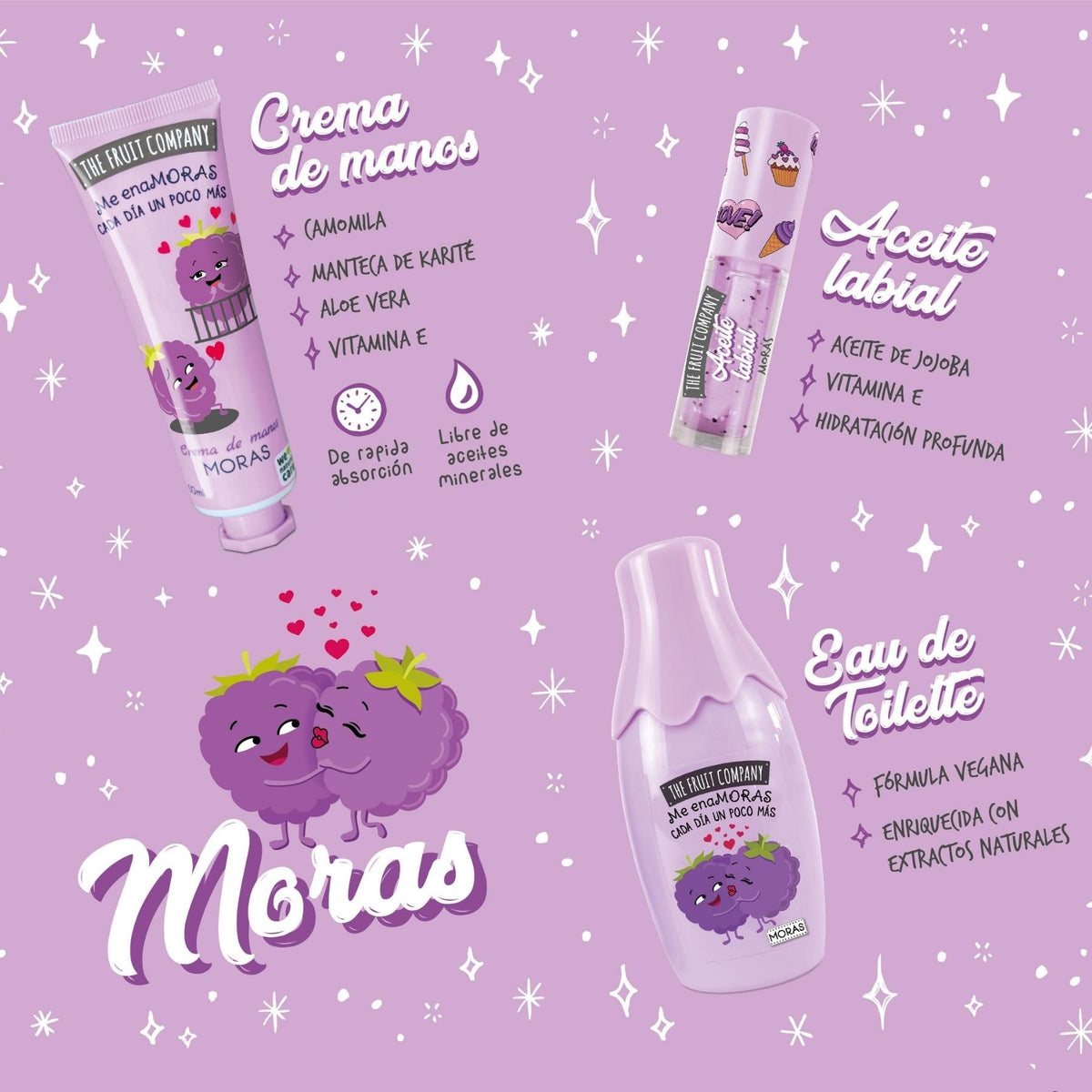 Lot de 3 Pièces - Coffret 4 Pièces à La Mûre - The Fruit Company