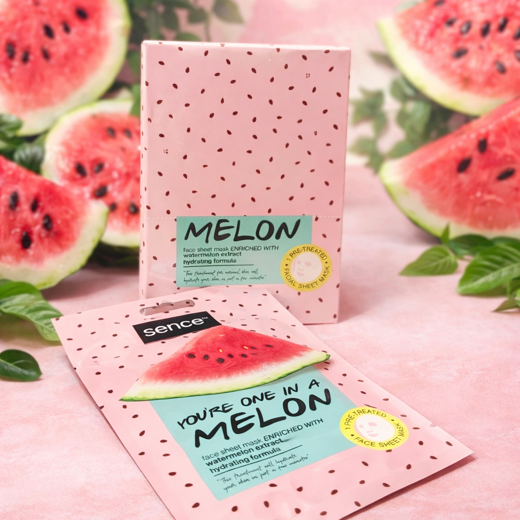 Lot de 24 Pièces - Masque visage hydratant au melon - Sence