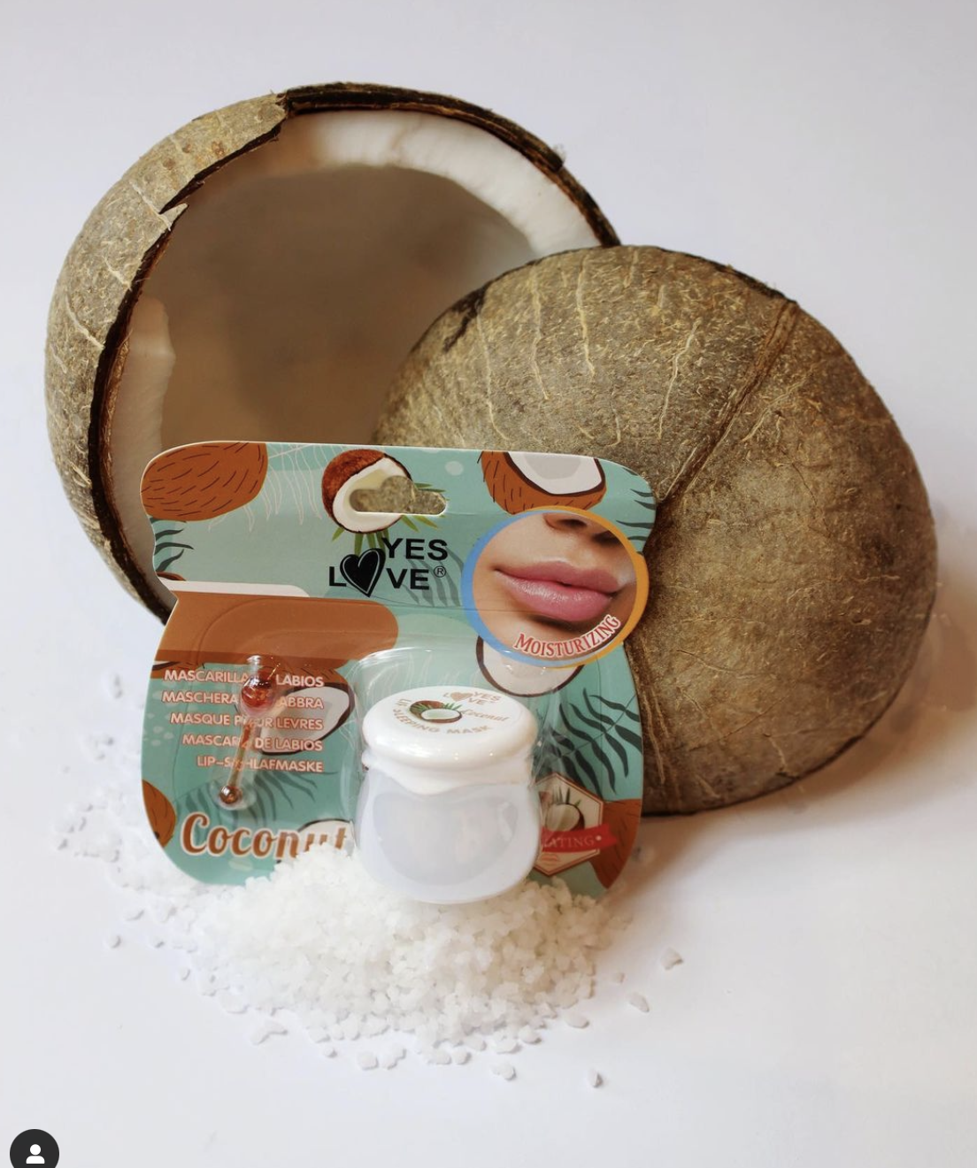 Pack of 24 - Coconut Moisturizing Lip Mask - Yes love