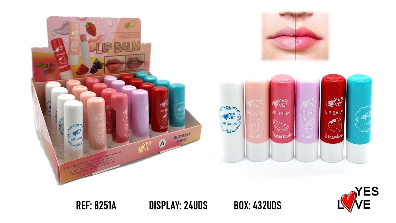 Baume à lèvres hydratant fruité yes love 8251