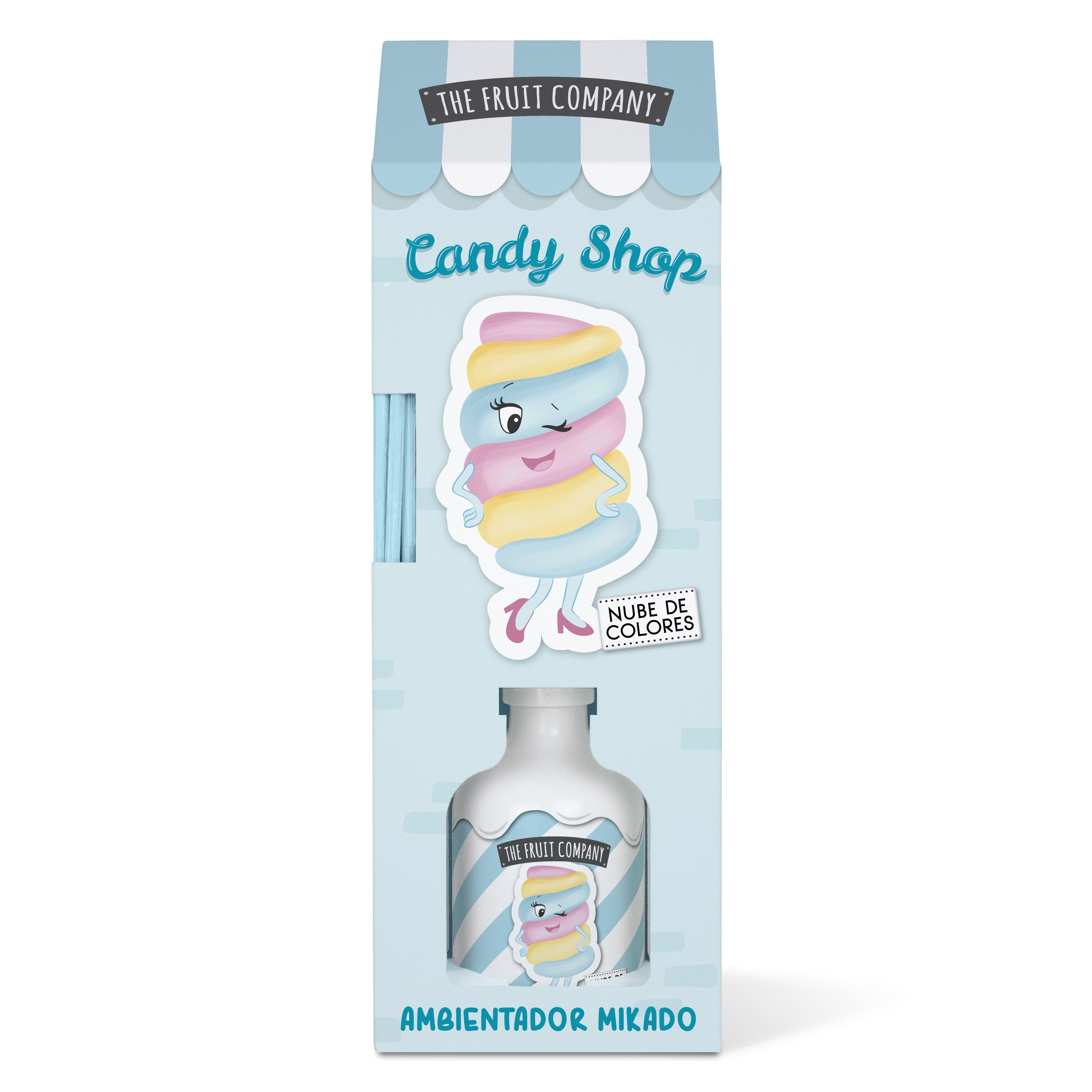 Lot de 6 - Mikado guimauve "candy shop" 40ml - The fruit company