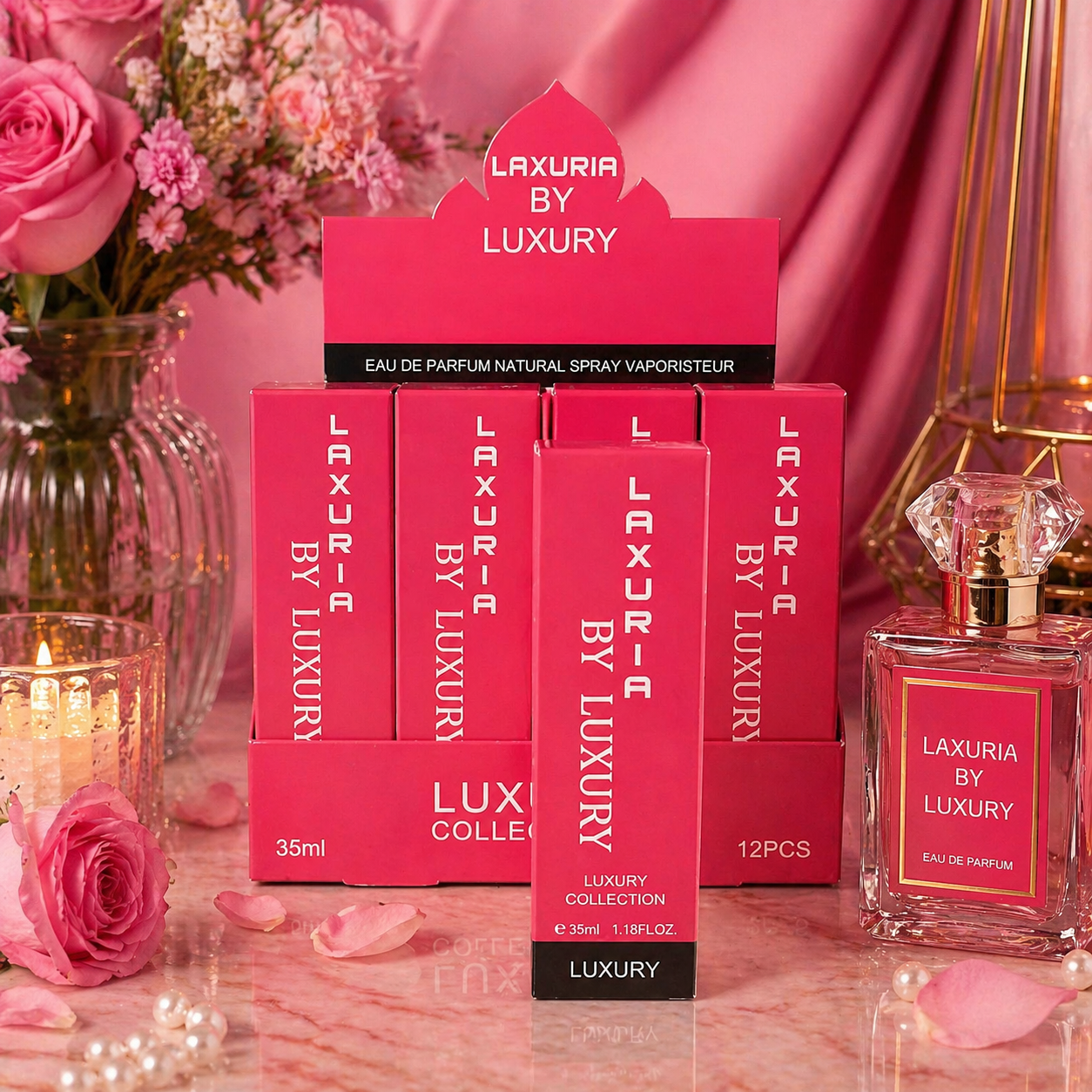 Lot de 12 Pièces - Eau de Parfum pour Femme 35ml n°6 - Laxuria by Luxury