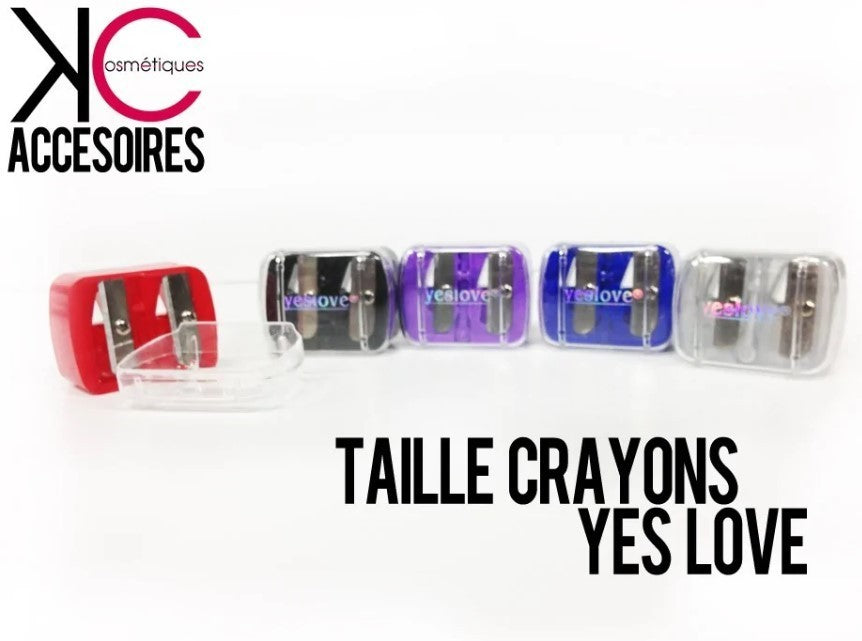 Taille crayons + reservoir yes love de couleurs