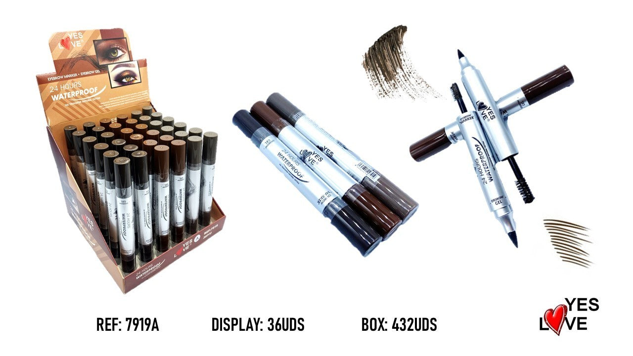 36-Piece Set - Transfer-Proof Eyebrow Marker - 7919A - Yes Love