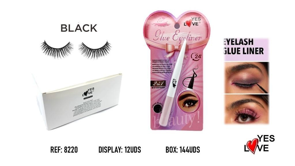 12-Piece Set - Eyeliner Glue for False Eyelashes - 8220 - Yes Love
