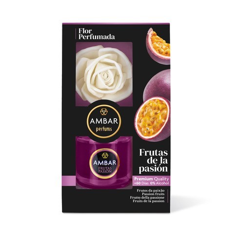 Lot de 5 Pièces - Fleur Diffuseur de Parfum Fruit de La Passion 75ML - Ambar