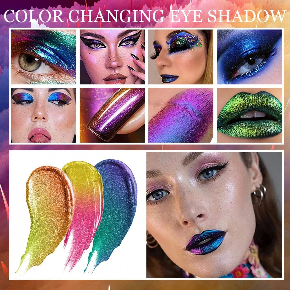 Set of 48 Pieces - Multichrome Chameleon Liquid Eyeshadow - 11191A - D'Donna