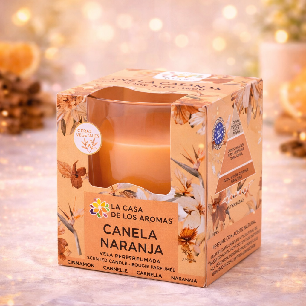 Lot de 6 Pièces - Bougie Parfumées Canelle Orange -30% - Casa de Los Aromas