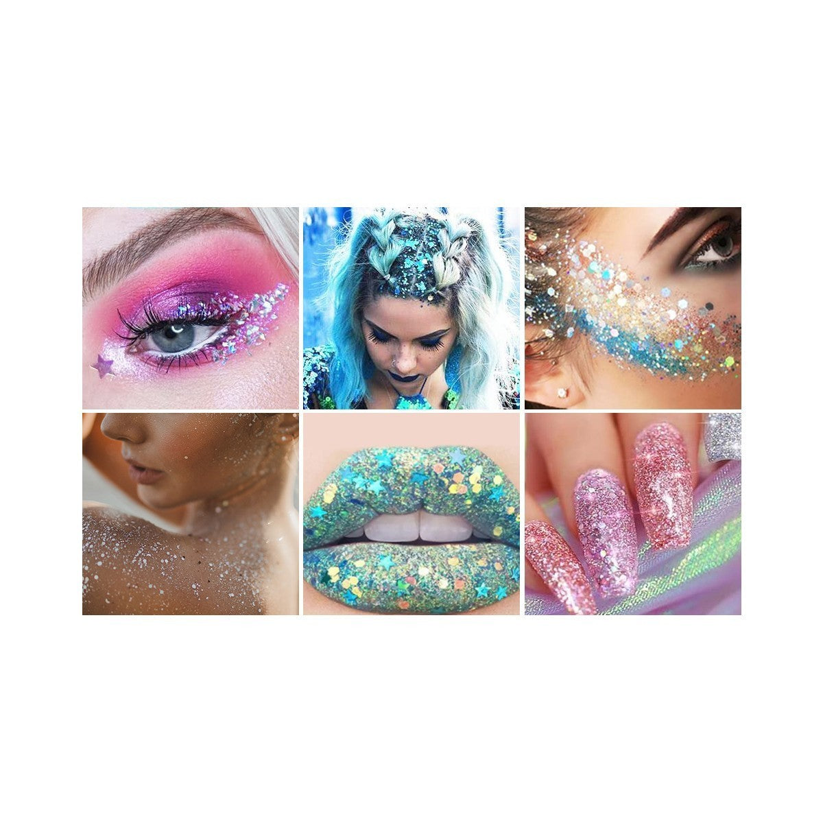 24-Piece Set - Glow Glitter Face and Body - 13405A - D'Donna