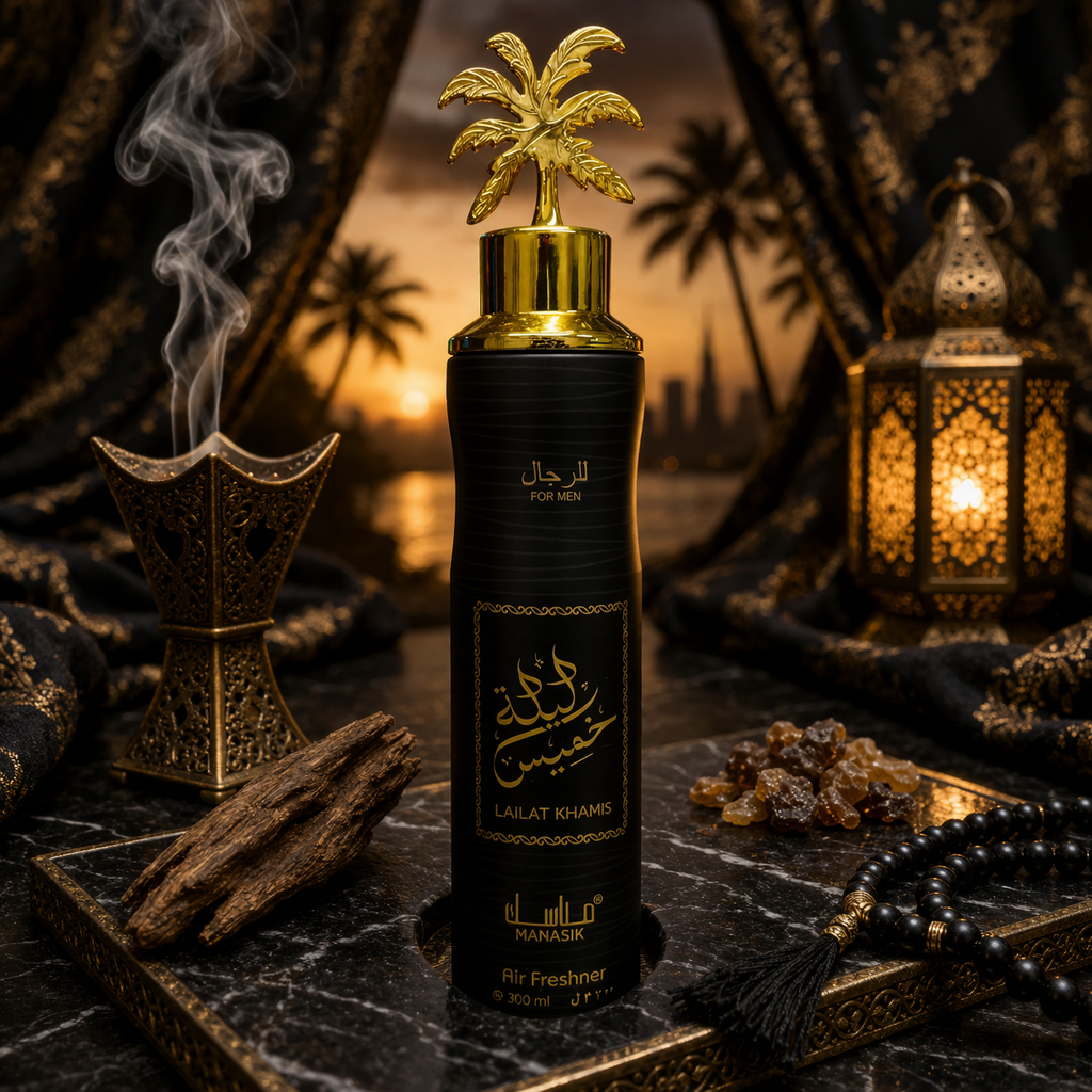 Lot de 6 Pièces - Dernier Lot Spray Ambiance Lailat Khamis 300ml - Manasik