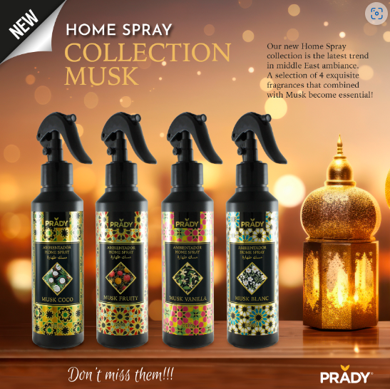 6-Piece Set - Tahara White Musk Fabric & Car Spray 220ml - Prady