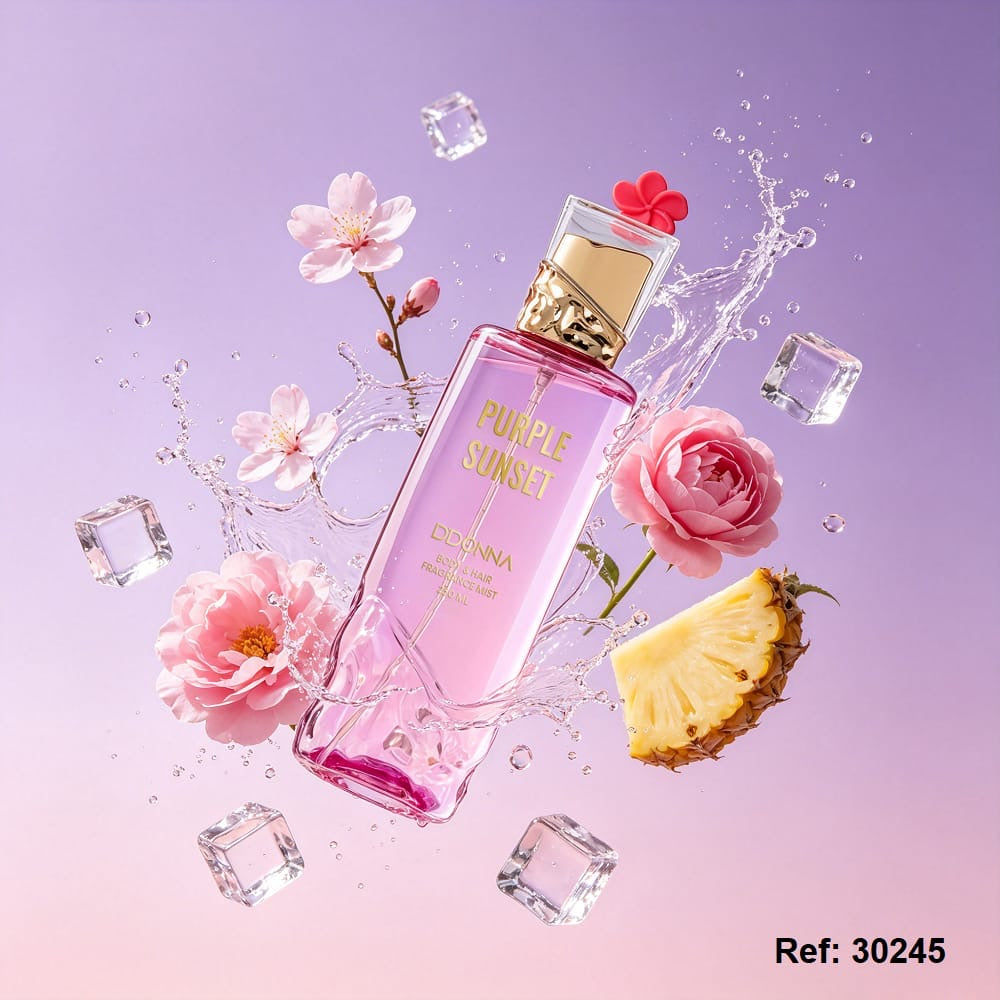 Lot de 6 Pièces - Brume Corps & Cheveux "Purple Sunset" 250ml - D'Donna