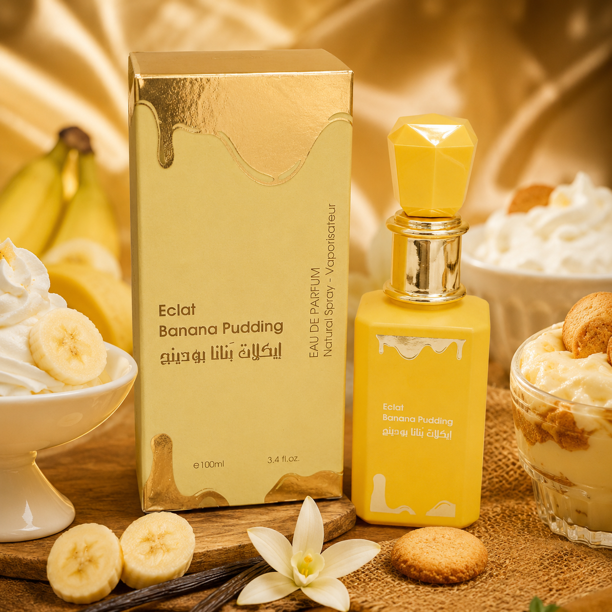 Lot de 6 Pièces - Eau de Parfum Banana Pudding 100ml - Fragrance Couture
