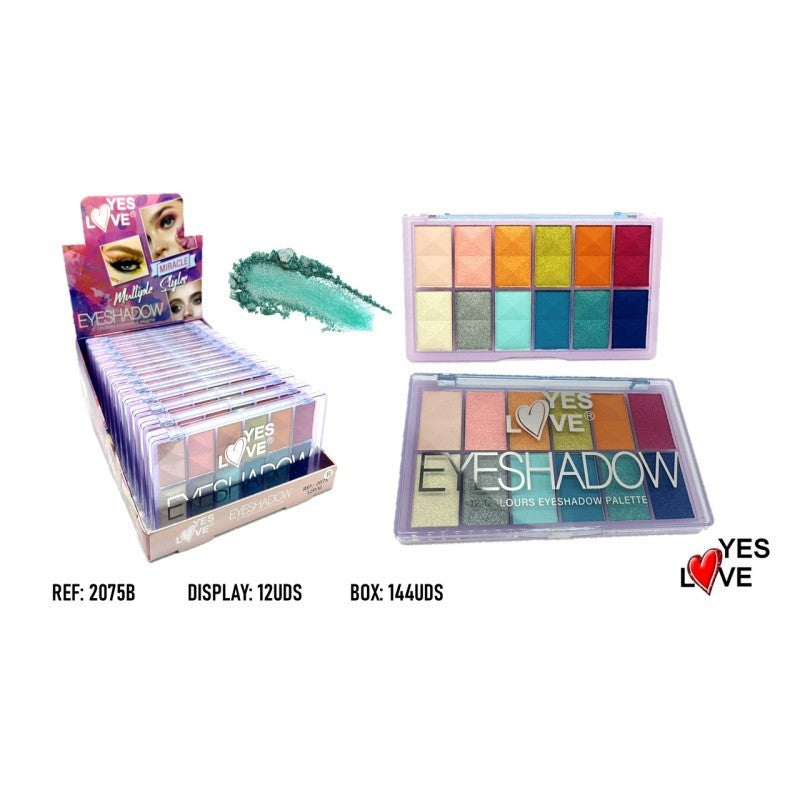 12-Piece Set - "Miracle Style" 12-Color Palette - 2075B - Yes Love