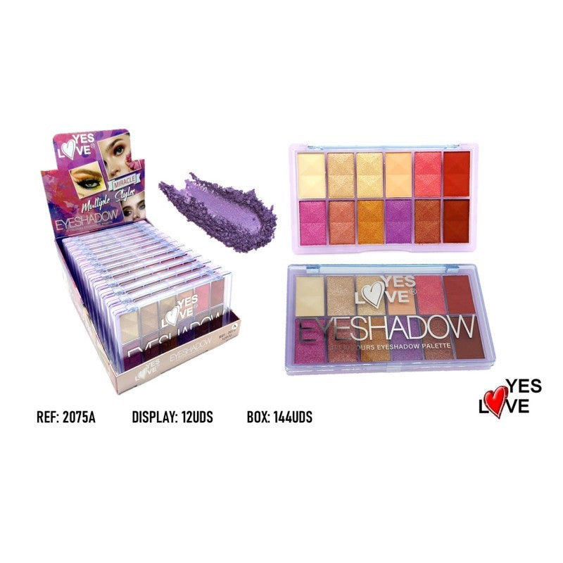 12-Piece Set - "Miracle Style" 12-Color Palette - 2075A - Yes Love