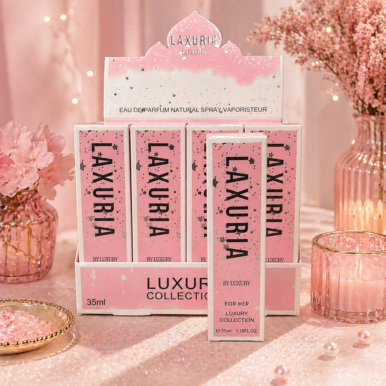Lot de 12 Pièces - Eau de Parfum Pour Femme 35ml n°22 - Laxuria by Luxury