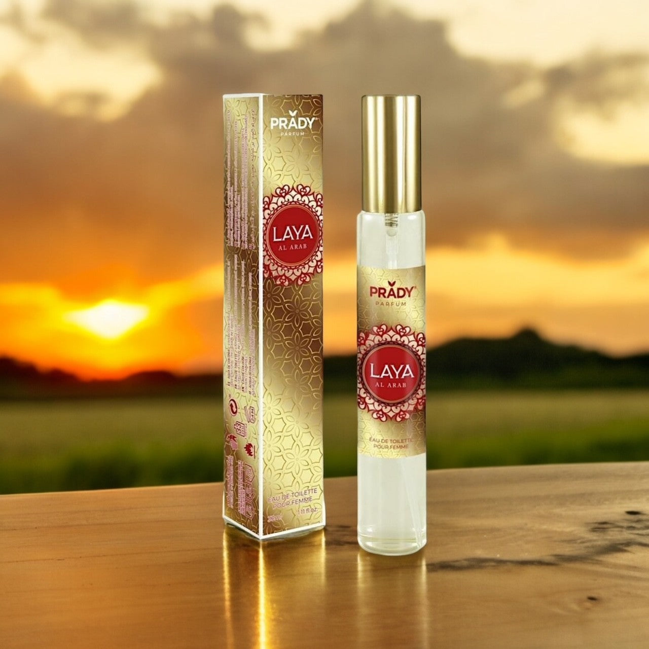 Lot de 6 Pièces - Eau de Toilette Laya Al Arab 33 Ml - Prady