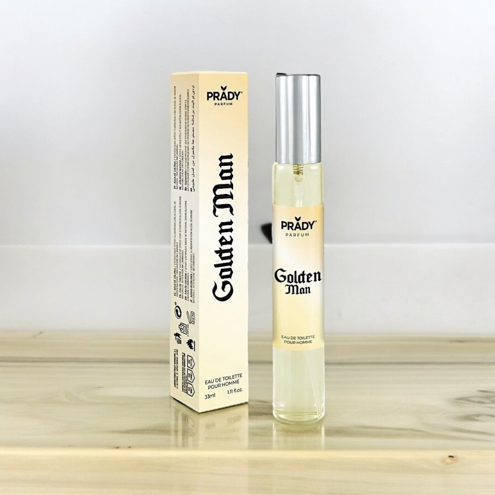 Lot de 6 Pièces - Eau De Toilette Golden Man 33ml - Prady